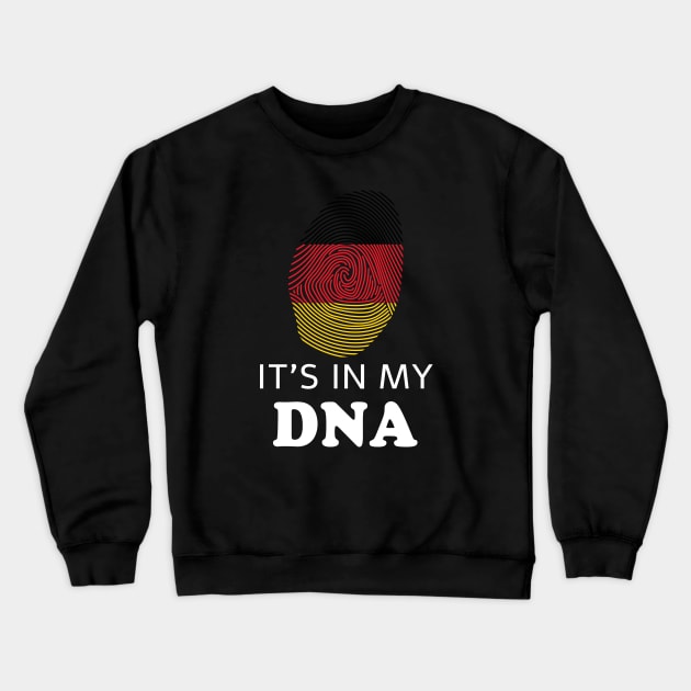 It's in my DNA Germany Fingerprint German Flag Crewneck Sweatshirt by Foxxy Merch